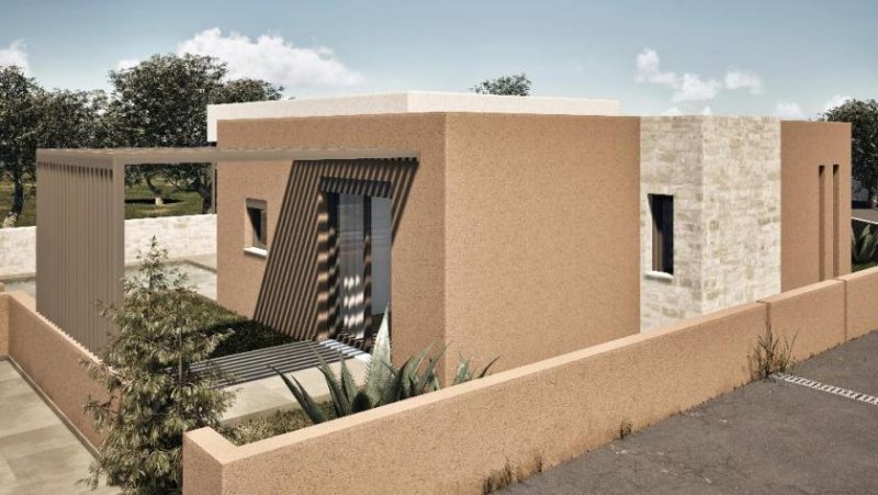 Gavalochori Kreta: Modernes, freistehendes Haus mit hohem ästhetischem Anspruch im traditionellen Gavalochori - Projekt, Villa 3 Haus